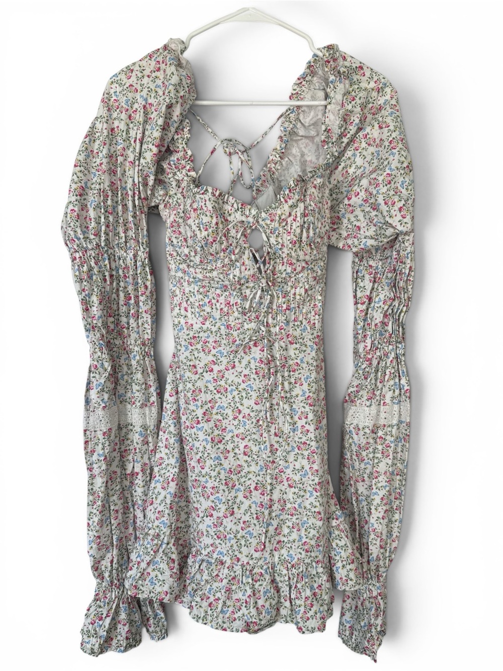 For Love and Lemons Lucca Mini Dress Country Cottage 100% Cotton 60's Inspired - Picture 4 of 7